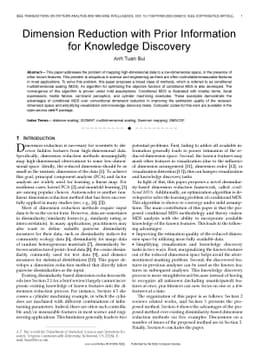 Dimension Reduction with Prior Information for Knowledge Discovery