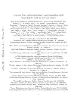 Learning from learning machines: a new generation of AI technology to
  meet the needs of science