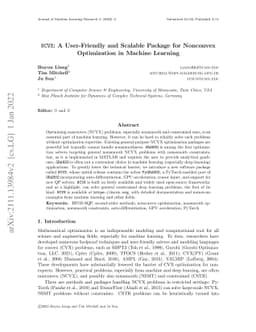NCVX: A User-Friendly and Scalable Package for Nonconvex Optimization in
  Machine Learning
