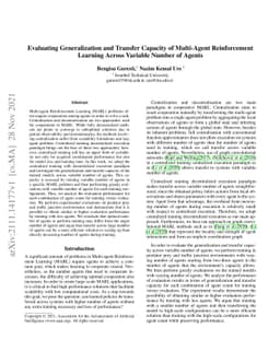 Evaluating Generalization and Transfer Capacity of Multi-Agent
  Reinforcement Learning Across Variable Number of Agents