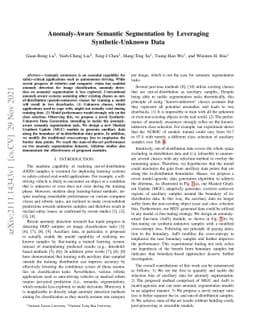 Anomaly-Aware Semantic Segmentation by Leveraging Synthetic-Unknown Data