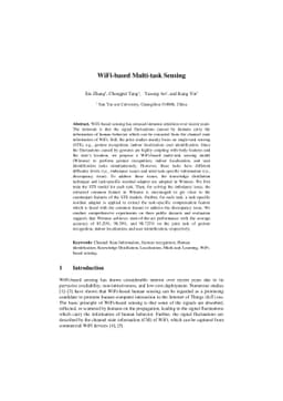 WiFi-based Multi-task Sensing