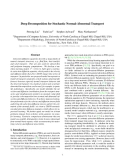 Deep Decomposition for Stochastic Normal-Abnormal Transport