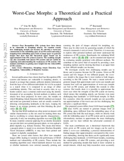 Worst-Case Morphs: a Theoretical and a Practical Approach