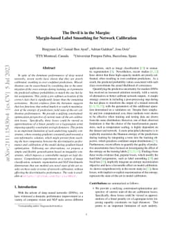 The Devil is in the Margin: Margin-based Label Smoothing for Network
  Calibration