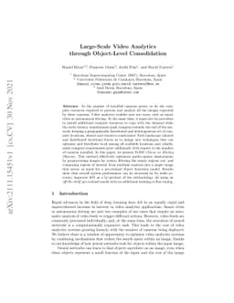 Large-Scale Video Analytics through Object-Level Consolidation