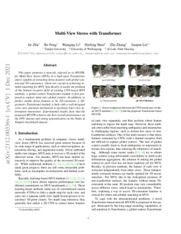 Multi-View Stereo with Transformer