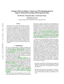 Compare Where It Matters: Using Layer-Wise Regularization To Improve
  Federated Learning on Heterogeneous Data