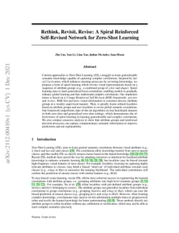 Rethink, Revisit, Revise: A Spiral Reinforced Self-Revised Network for
  Zero-Shot Learning