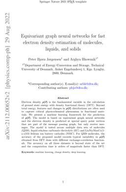 Equivariant graph neural networks for fast electron density estimation
  of molecules, liquids, and solids