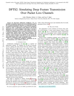 DFTS2: Simulating Deep Feature Transmission Over Packet Loss Channels