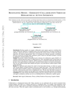 Resonating Minds -- Emergent Collaboration Through Hierarchical Active
  Inference