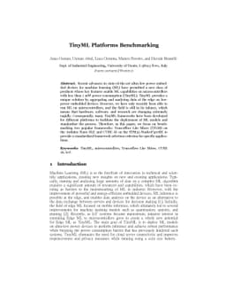 TinyML Platforms Benchmarking
