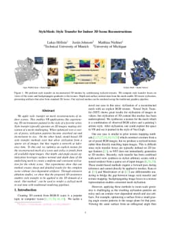 StyleMesh: Style Transfer for Indoor 3D Scene Reconstructions