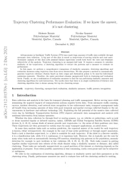 Trajectory Clustering Performance Evaluation: If we know the answer,
  it's not clustering
