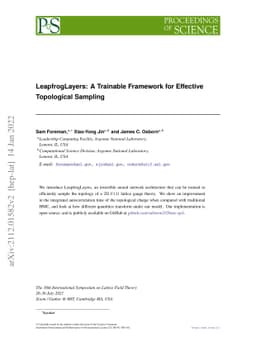 LeapfrogLayers: A Trainable Framework for Effective Topological Sampling