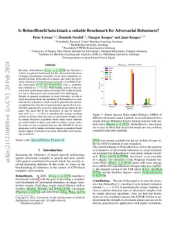 Is RobustBench/AutoAttack a suitable Benchmark for Adversarial
  Robustness?
