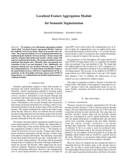 Localized Feature Aggregation Module for Semantic Segmentation