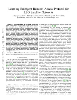Learning Emergent Random Access Protocol for LEO Satellite Networks