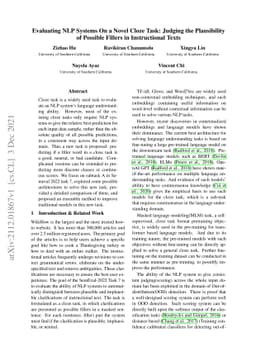 Evaluating NLP Systems On a Novel Cloze Task: Judging the Plausibility
  of Possible Fillers in Instructional Texts