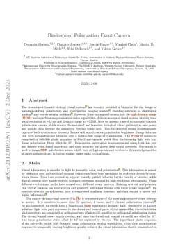 Bio-inspired Polarization Event Camera