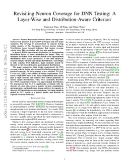 Revisiting Neuron Coverage for DNN Testing: A Layer-Wise and
  Distribution-Aware Criterion