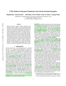 CTIN: Robust Contextual Transformer Network for Inertial Navigation