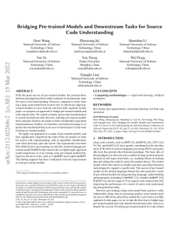 Bridging Pre-trained Models and Downstream Tasks for Source Code
  Understanding