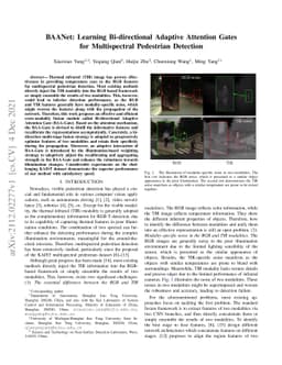 BAANet: Learning Bi-directional Adaptive Attention Gates for
  Multispectral Pedestrian Detection