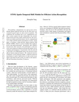 STSM: Spatio-Temporal Shift Module for Efficient Action Recognition