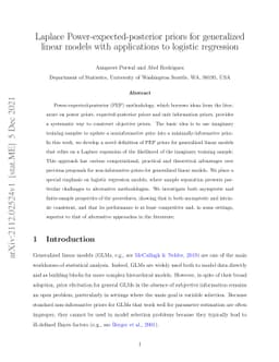 Laplace Power-expected-posterior priors for generalized linear models
  with applications to logistic regression