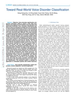 Toward Real-World Voice Disorder Classification