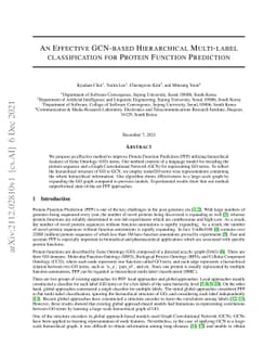 An Effective GCN-based Hierarchical Multi-label classification for
  Protein Function Prediction