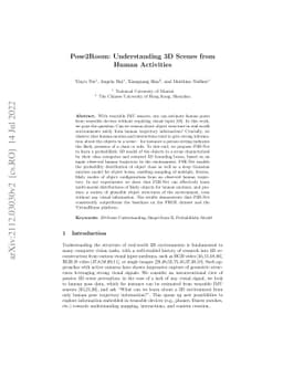 Pose2Room: Understanding 3D Scenes from Human Activities