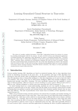 Learning Generalized Causal Structure in Time-series