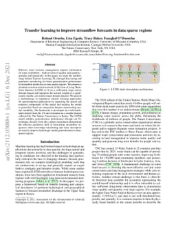 Transfer learning to improve streamflow forecasts in data sparse regions