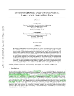 Extracting Domain-specific Concepts from Large-scale Linked Open Data