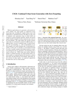 CSG0: Continual Urban Scene Generation with Zero Forgetting