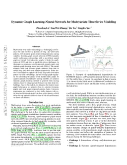 Dynamic Graph Learning-Neural Network for Multivariate Time Series
  Modeling