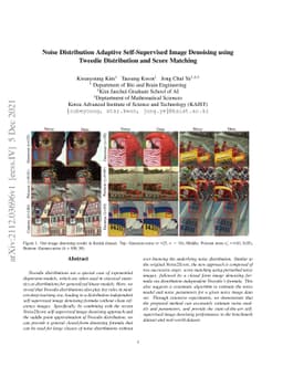 Noise Distribution Adaptive Self-Supervised Image Denoising using
  Tweedie Distribution and Score Matching