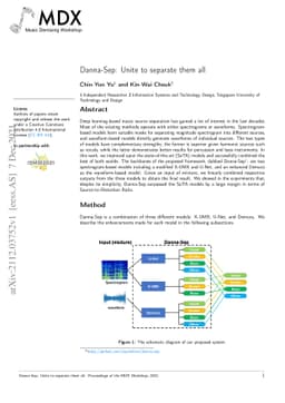Danna-Sep: Unite to separate them all