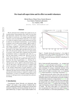 On visual self-supervision and its effect on model robustness