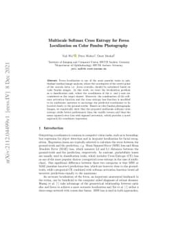 Multiscale Softmax Cross Entropy for Fovea Localization on Color Fundus
  Photography