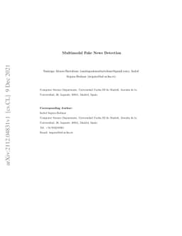 Multimodal Fake News Detection