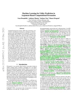 Machine Learning for Utility Prediction in Argument-Based Computational
  Persuasion