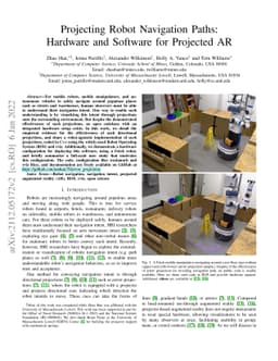Projecting Robot Navigation Paths: Hardware and Software for Projected
  AR