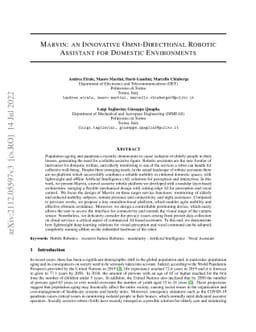 Marvin: an Innovative Omni-Directional Robotic Assistant for Domestic
  Environments