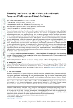 Assessing the Fairness of AI Systems: AI Practitioners' Processes,
  Challenges, and Needs for Support