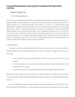 Concept Representation Learning with Contrastive Self-Supervised
  Learning