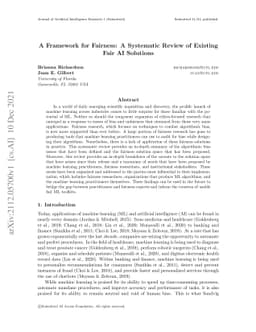 A Framework for Fairness: A Systematic Review of Existing Fair AI
  Solutions